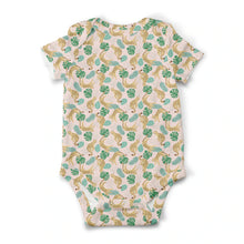 Load image into Gallery viewer, Chubby Phat Kisses -  Short Sleeve Rompers 100% GOTS Certified Organic Cotton