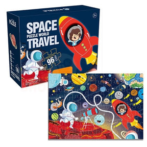 Arthink 96 Pieces Space Travel Jigsaw Puzzles World Educational Toys
