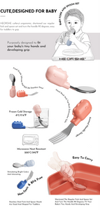 HEORSHE Baby Fork and Spoon set