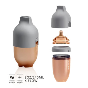 HEORSHE Ultra wide neck baby bottle (X flow) - 8oz/240ml