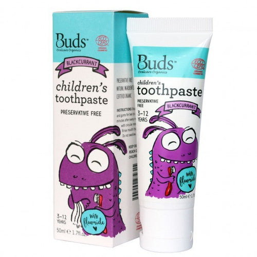[Blackcurrant] Buds Children's Toothpaste With Fluoride (3-12 years old)