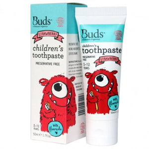 [Strawberry] Buds Children's Toothpaste With Fluoride (3-12 years old)