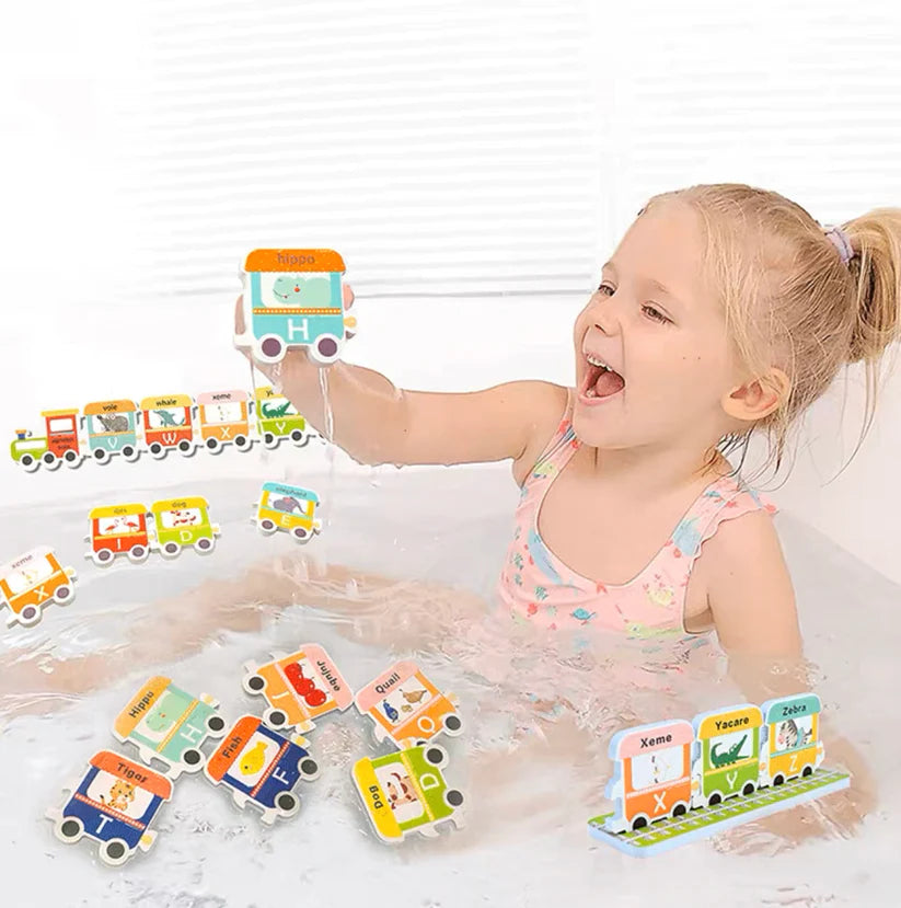 Bath Toy - Foam Train Alphabets & Puzzle