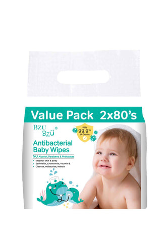 BZUBZU Antibacterial baby wipes