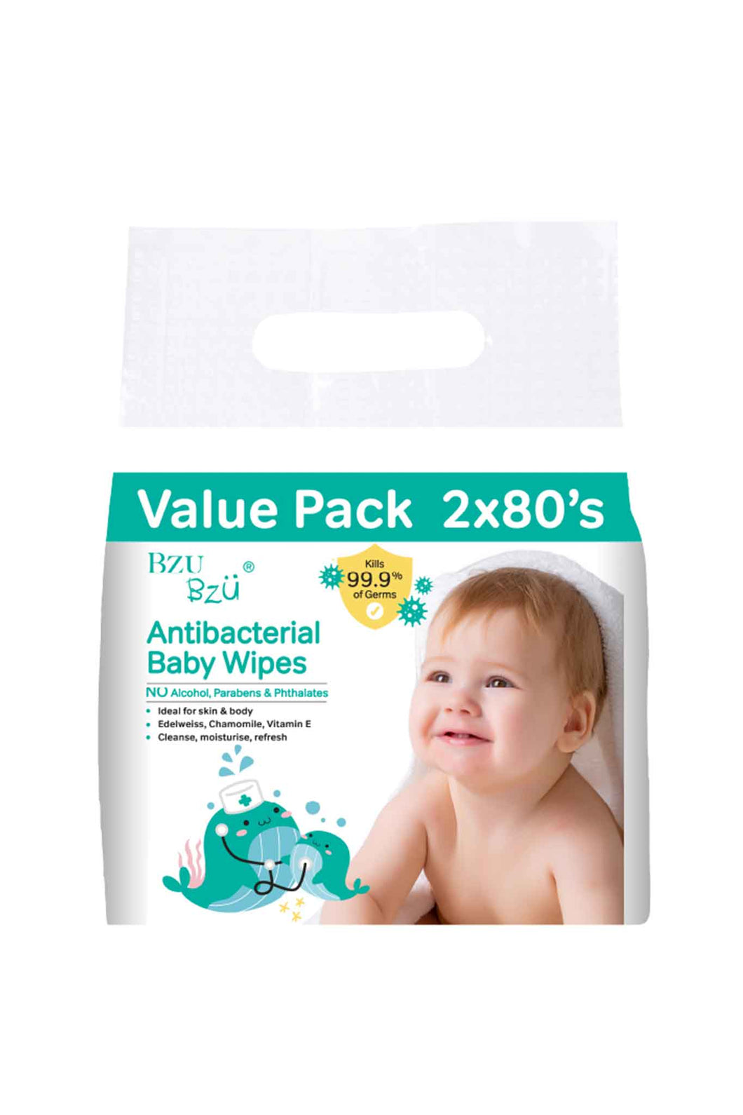 BZUBZU Antibacterial baby wipes