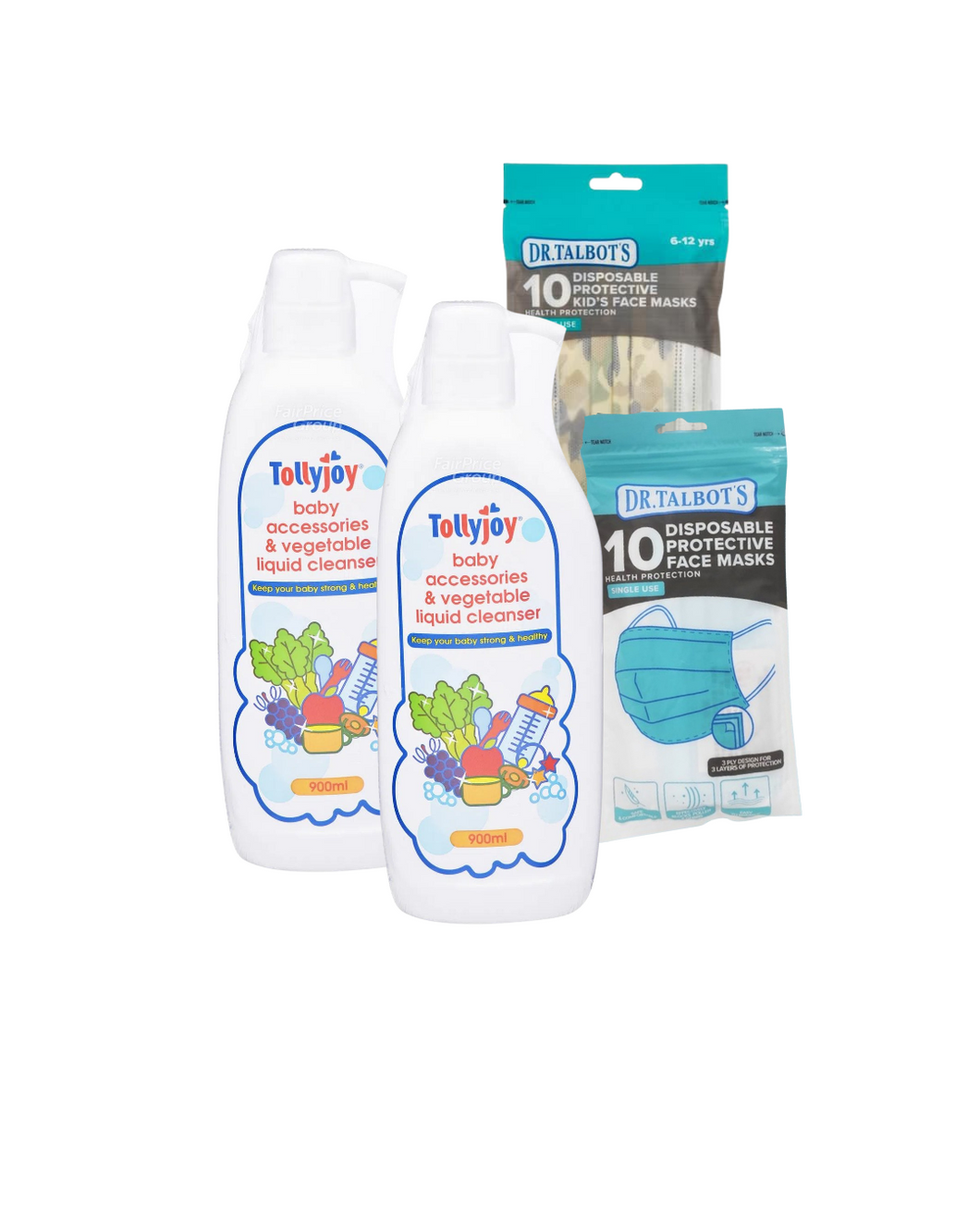Tollyjoy Baby Accessories & Vegetable Liquid Cleanser (900 ml)