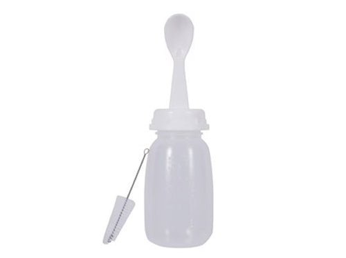 Baby Bottle With Spoon and Teat Brush