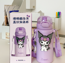 Load image into Gallery viewer, Sanrios Thermos Bottle Kuromi Melody Cinnamoroll Cartoon Water Bottle 460ml