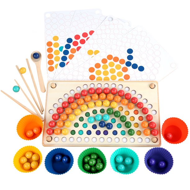 Rainbow Clip Beads