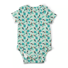 Load image into Gallery viewer, Chubby Phat Kisses -  Short Sleeve Rompers 100% GOTS Certified Organic Cotton