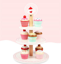 Load image into Gallery viewer, Wooden Cupcake Stand