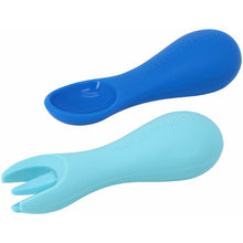 Load image into Gallery viewer, Marcus &amp; Marcus Silicone Palm Grasp Spoon &amp; Fork Set