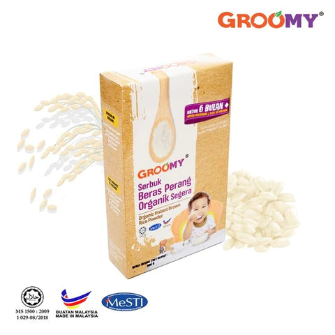 Groomy Organic Instant Brown Rice Powder (6+ months)