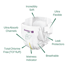 Load image into Gallery viewer, Bambo Nature Diaper (Tape) Size 3