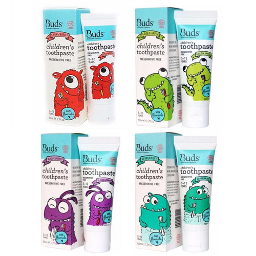 Buds Children's Toothpaste With Fluoride (3-12 years old)