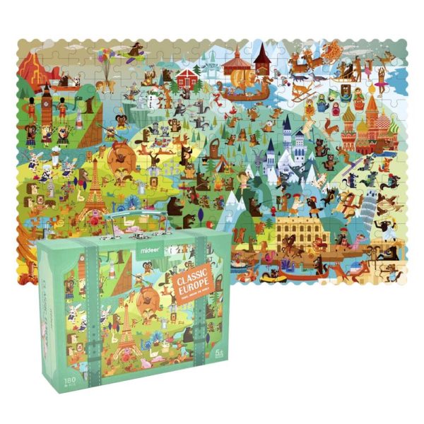 Mideer – Travel Around the World Puzzle Classic Europe (180pcs)