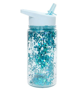 Drinking Bottle - Glitter Dusty Aqua