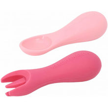 Load image into Gallery viewer, Marcus &amp; Marcus Silicone Palm Grasp Spoon &amp; Fork Set